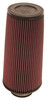 K&N Universal Rubber Round Tapered Filter 3in Flange ID / 6in Base OD / 4.625in Top OD / 12in Height