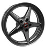 Race Star 92 Drag Star Bracket Racer 17x10.5 5x120 B.C./ 7 B.S. Metallic Gray Wheel