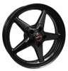 Race Star 92 Drag Star Bracket Racer 18x5 5x120BC 2.00BS Gloss Black Wheel