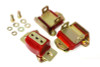 Energy Suspension 67-72 Camaro/64-72 Chevelle/63-82 Corvette Red Zinc 2 Engine & 1 Trans Mount Set