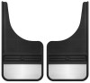 Husky Liners Universal 12in Wide Black Rubber Front Mud Flaps w/ Weight