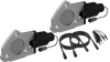 QTP 2.25in Bolt-On QTEC Dual Electric Cutout Valves - Pair