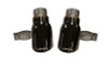 Corsa 15-17 Dodge Charger R/T Pursuit Valance 2.5in Inlet / 4in Outlet Black PVD Tip Kit