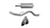 Corsa 2015 Ford F-150 5.0L V8 (Super Crew Cab) Black Sport Single Side Dual 4in Tips CB Exhaust