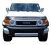 AVS 07-14 Toyota FJ Cruiser High Profile Bugflector II Hood Shield - Smoke