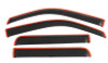 AVS 09-14 Ford F-150 Supercrew Ventvisor In-Channel Front & Rear Window Deflectors 4pc - Smoke