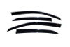 AVS 06-10 Volkswagen Jetta Ventvisor Low Profile Deflectors 4pc - Smoke w/Chrome Trim