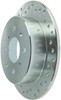 StopTech Select Sport 92-00 Honda Civic Drilled and Slotted 1-Piece Rear Passenger Side Brake Rotor