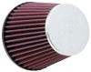 K&N Universal Chrome Filter - Round Tapered 3in Flange ID / 5in Base OD / 3.5in Top OD / 4.625in H