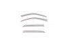 AVS 15-18 Dodge RAM 1500 Crew Cab Ventvisor Color Match Deflectors 4pc - Bright Silver Metallic