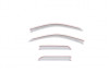 AVS 15-18 Dodge RAM 1500 Quad Cab Ventvisor Color Match Deflectors 4pc - Bright Silver Metallic