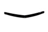 AVS 07-09 Acura MDX High Profile Bugflector II Hood Shield - Smoke
