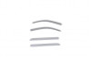 AVS 15-18 Chevy Silverado 1500 Crew Cab Low Profile Color Match Ventvisors 4pc - Silver Ice Metallic