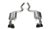 Corsa 15-16 Ford Mustang GT 5.0 3in Axle Back Exhaust Black Quad Tips (Sport)
