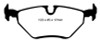 EBC 99-02 BMW Z3 2.5 Redstuff Rear Brake Pads