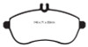 EBC 12-14 Mercedes-Benz C250 (W204) 1.8 Turbo Redstuff Front Brake Pads