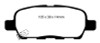 EBC 02 Infiniti G35 3.5 w/o DCS Bluestuff Rear Brake Pads