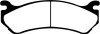 EBC 02 Cadillac Escalade 5.3 (Akebono rear caliper) Greenstuff Front Brake Pads