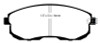 EBC 02-03 Infiniti G20 2.0 Redstuff Front Brake Pads