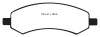 EBC 06-09 Chrysler Aspen 4.7 Yellowstuff Front Brake Pads