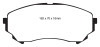 EBC 08-13 Cadillac CTS 3.6 (315mm Rear Rotors) Yellowstuff Front Brake Pads