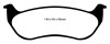 EBC 07-11 Ford Explorer Sport Trac 4.0 Greenstuff Rear Brake Pads