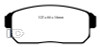 EBC 02-03 Infiniti G20 2.0 Yellowstuff Rear Brake Pads