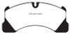 EBC 10+ Porsche Cayenne 3.0 Supercharged Hybrid Yellowstuff Front Brake Pads