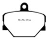 EBC 08+ Smart Fortwo 1.0 Greenstuff Front Brake Pads