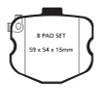 EBC 10-13 Chevrolet Corvette (C6) 6.2 Grand Sport Redstuff Rear Brake Pads