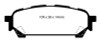 EBC 04-06 Saab 9-2X 2.0 Turbo Redstuff Rear Brake Pads
