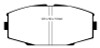 EBC 86-92 Toyota Supra 2.8 Redstuff Front Brake Pads