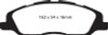 EBC 13-14 Ford Mustang 3.7 (A/T+Performance Pkg) Redstuff Front Brake Pads