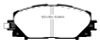 EBC 11+ Lexus CT200h 1.8 Hybrid Greenstuff Front Brake Pads