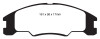 EBC 10-11 Ford Focus 1.6 Redstuff Front Brake Pads