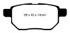 EBC 11+ Lexus CT200h 1.8 Hybrid Greenstuff Rear Brake Pads