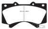EBC 07+ Toyota Tundra 4.0 Redstuff Front Brake Pads