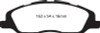 EBC 13-14 Ford Mustang 3.7 (A/T+Performance Pkg) Yellowstuff Front Brake Pads