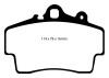 EBC 97-99 Porsche Boxster (Cast Iron Rotors only) 2.5 Yellowstuff Front Brake Pads