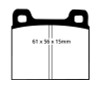 EBC 64-69 Porsche 911 2.0 (M Caliper) (Solid front rotor) Yellowstuff Front Brake Pads