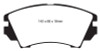 EBC 10+ Buick Allure (Canada) 3.0 Redstuff Front Brake Pads
