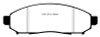 EBC 05+ Nissan Frontier 2.5 2WD Greenstuff Front Brake Pads