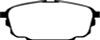 EBC 01-04 Mazda Protege 2.0 (Rear Rotors) Ultimax2 Rear Brake Pads