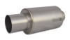 Vibrant Titanium Muffler w/Straight Cut Natural Tip 3.5in Inlet / 3.5in Outlet