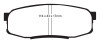 EBC 08+ Lexus LX570 5.7 Yellowstuff Rear Brake Pads