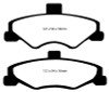 EBC 98-02 Chevrolet Camaro (4th Gen) 3.8 Yellowstuff Rear Brake Pads