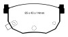 EBC 99-01 Hyundai Elantra 2.0 Yellowstuff Rear Brake Pads