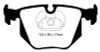 EBC 01-07 BMW M3 3.2 (E46) Redstuff Rear Brake Pads