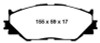EBC 06-08 Lexus IS250 2.5 Greenstuff Front Brake Pads