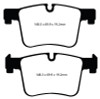 EBC 11+ BMW X3 2.0 Turbo (F25) Yellowstuff Front Brake Pads